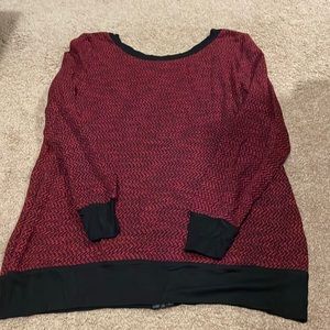 Back zip sweater